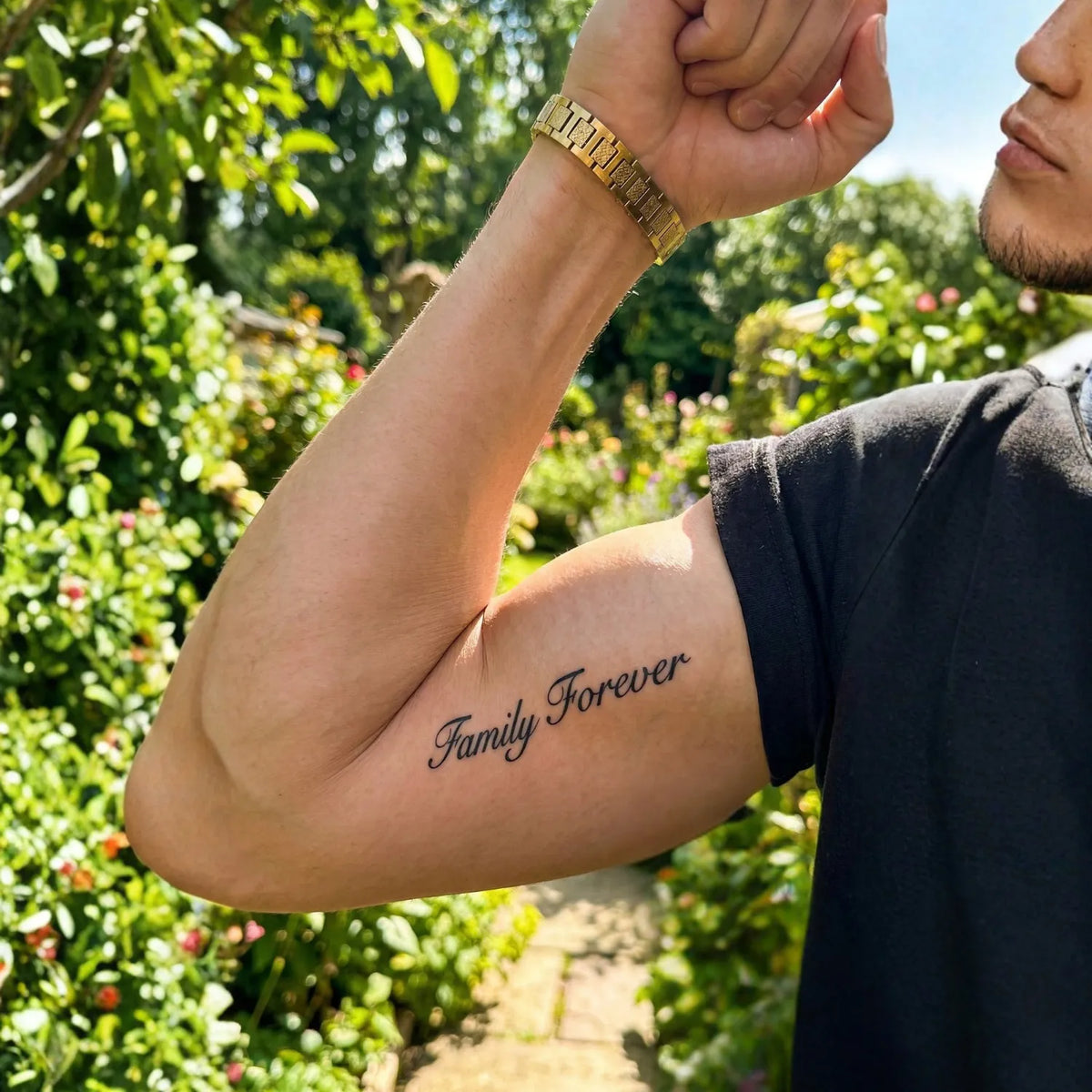 Family Forever semi-permanent tattoo by SafeTatt