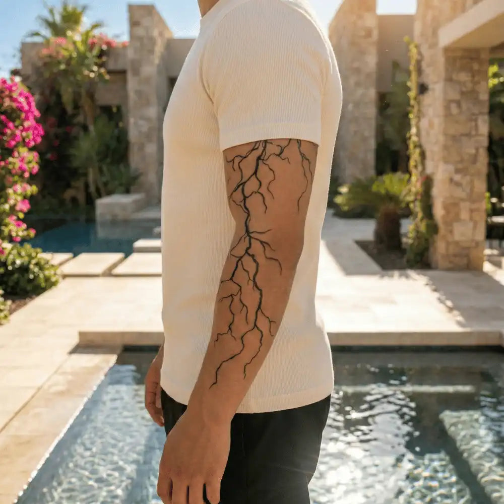 BOLT semi-permanent tattoo by SafeTatt