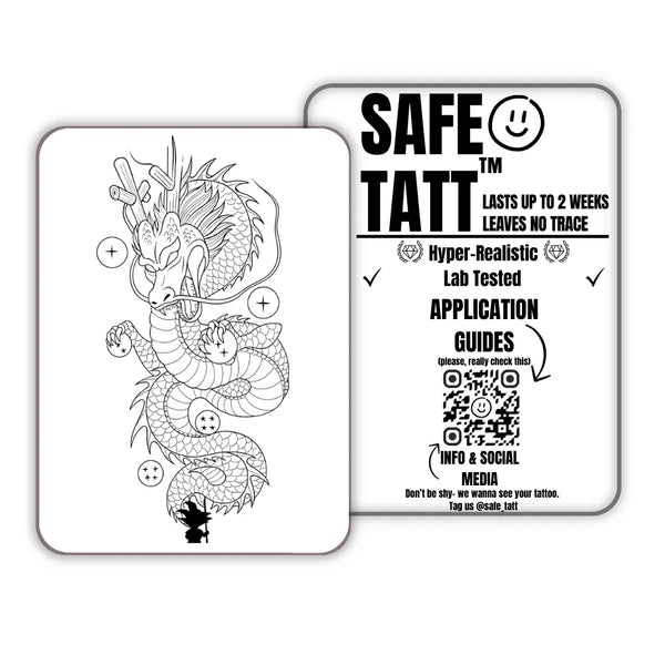 Dragon Spirit semi-permanent tattoo by SafeTatt