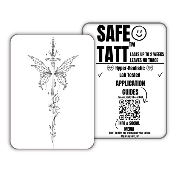 Sacred Bloom semi-permanent tattoo by SafeTatt