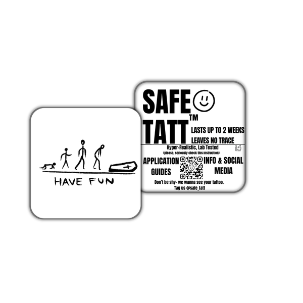 Have Fun semi-permanent tattoo by SafeTatt