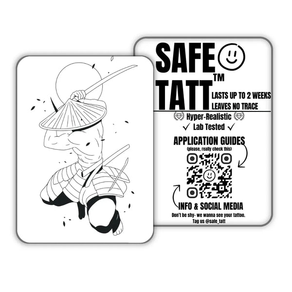Silent Ronin semi-permanent tattoo by SafeTatt