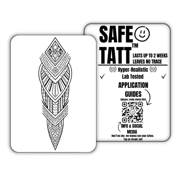 Sacred Arrow semi-permanent tattoo by SafeTatt