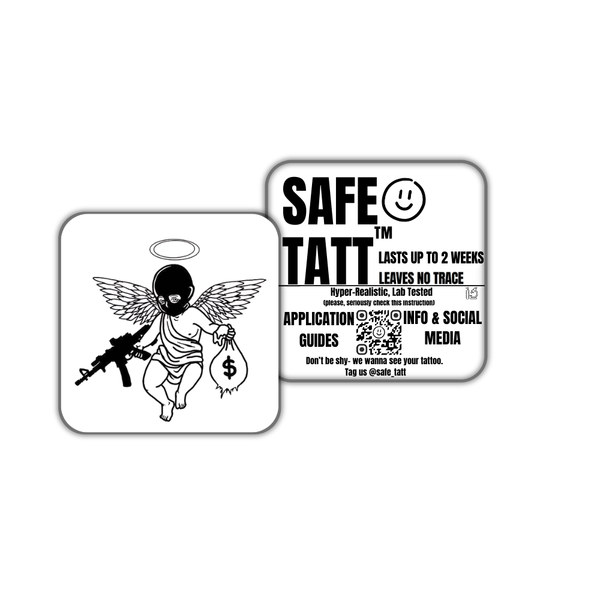 Urban Angel semi-permanent tattoo by SafeTatt