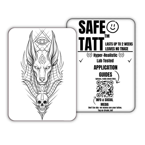 Mystic Anubis semi-permanent tattoo by SafeTatt