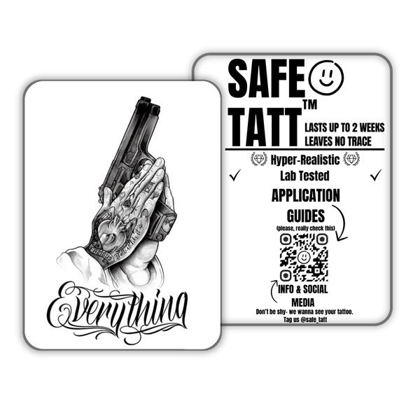 Everything & Faith semi-permanent tattoo by SafeTatt