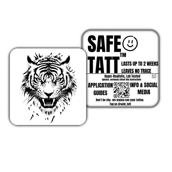 Tiger Roar semi-permanent tattoo by SafeTatt