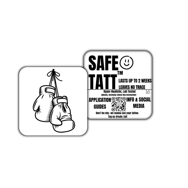 Boxing Spirit semi-permanent tattoo by SafeTatt