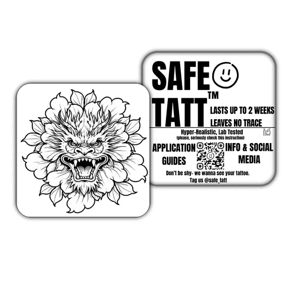 Petal Beast semi-permanent tattoo by SafeTatt