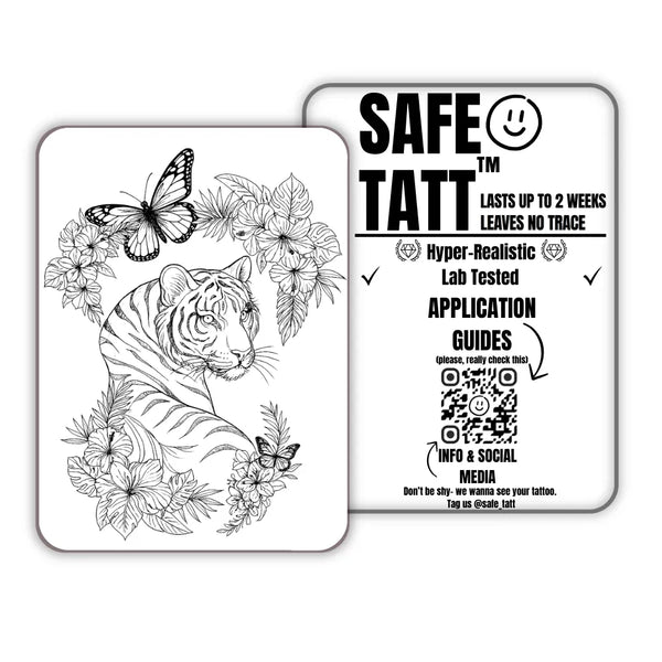 Wild Bloom semi-permanent tattoo by SafeTatt