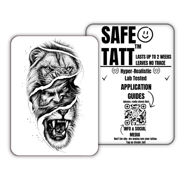 Primal Rage semi-permanent tattoo by SafeTatt