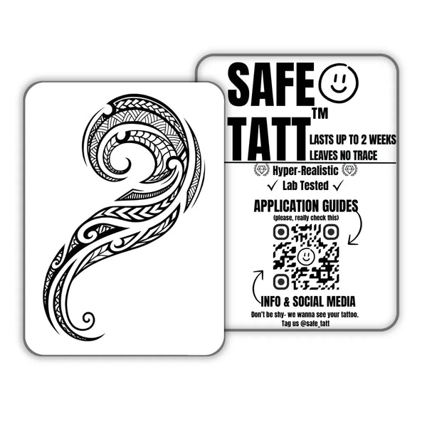 Tribal Wave semi-permanent tattoo by SafeTatt