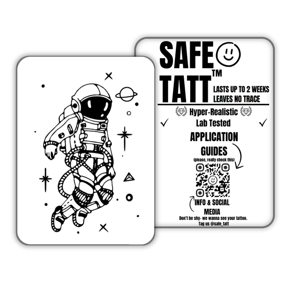 Space Explorer semi-permanent tattoo by SafeTatt