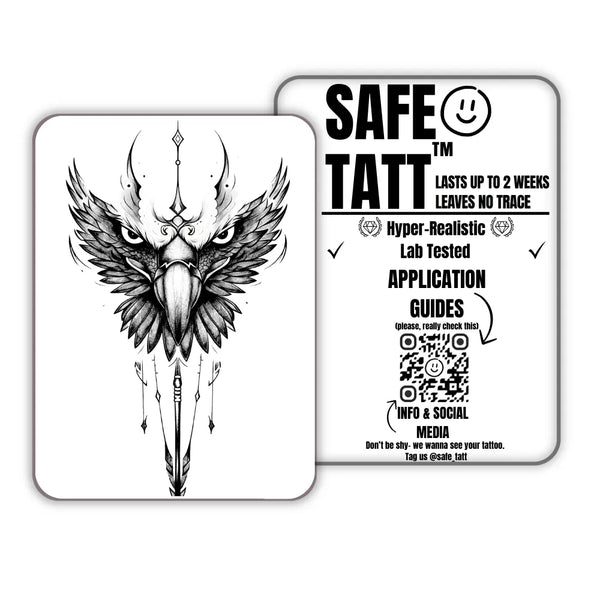 Eagle Totem semi-permanent tattoo by SafeTatt