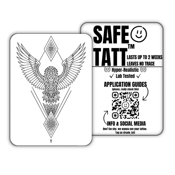 Winged Diamond semi-permanent tattoo by SafeTatt