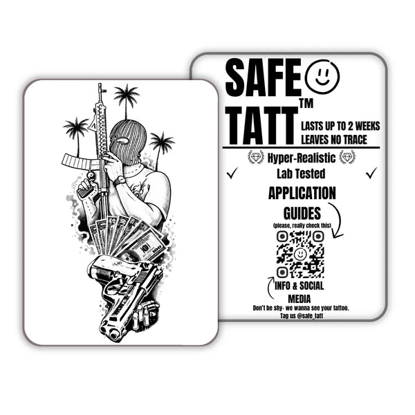 Street Empire semi-permanent tattoo by SafeTatt