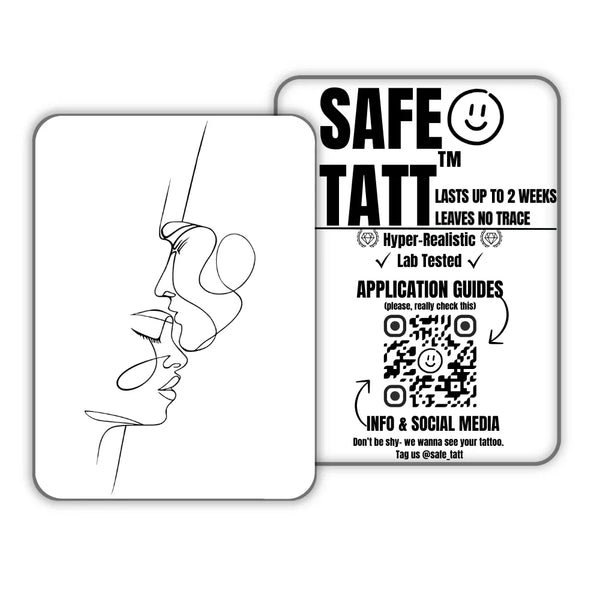 Silent Profile semi-permanent tattoo by SafeTatt