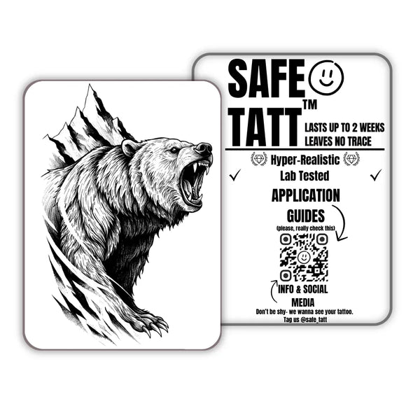 Wild Roar semi-permanent tattoo by SafeTatt