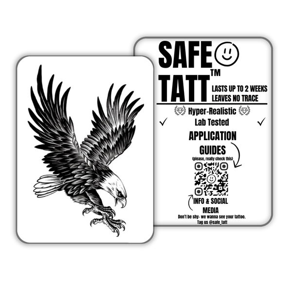 Soaring Eagle semi-permanent tattoo by SafeTatt