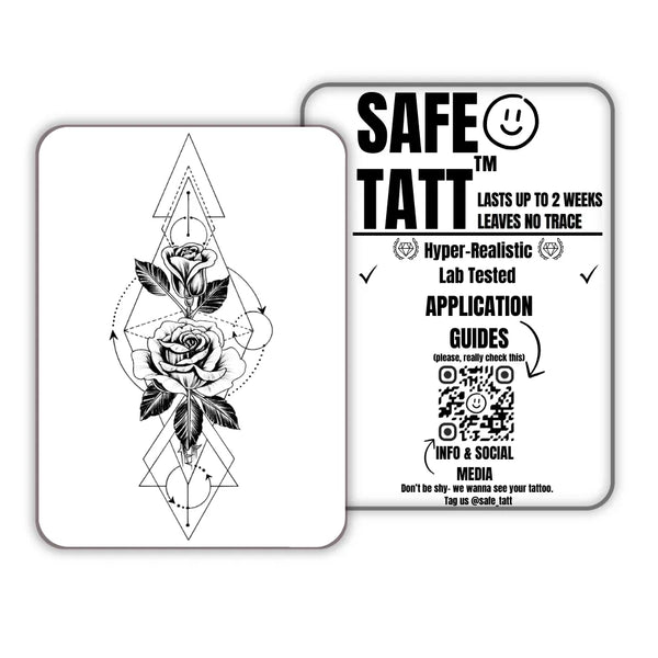 Rose Geometry semi-permanent tattoo by SafeTatt