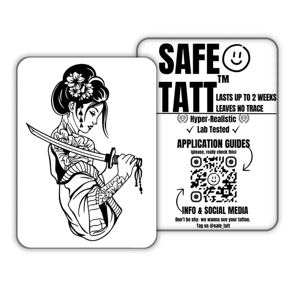 Geisha semi-permanent tattoo by SafeTatt