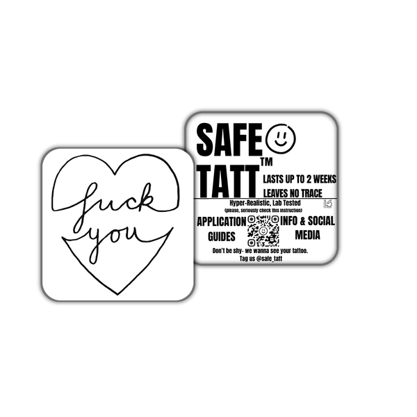 Heartfelt Rage semi-permanent tattoo by SafeTatt