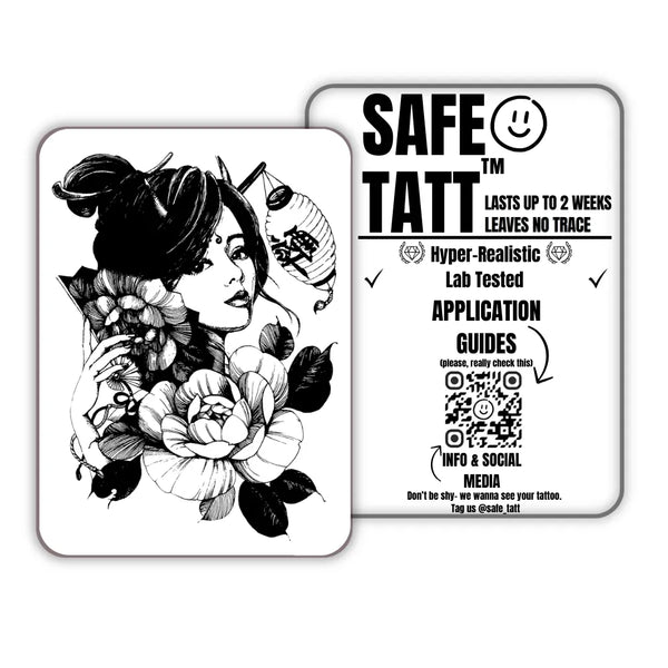 Floral Muse semi-permanent tattoo by SafeTatt