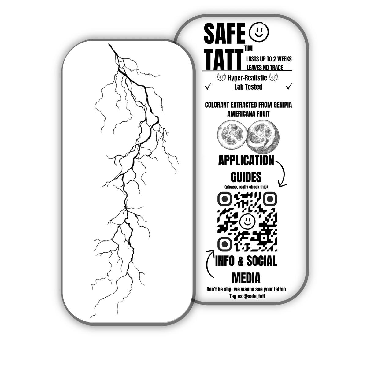 BOLT semi-permanent tattoo by SafeTatt