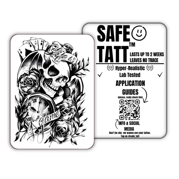 Fatal Time semi-permanent tattoo by SafeTatt