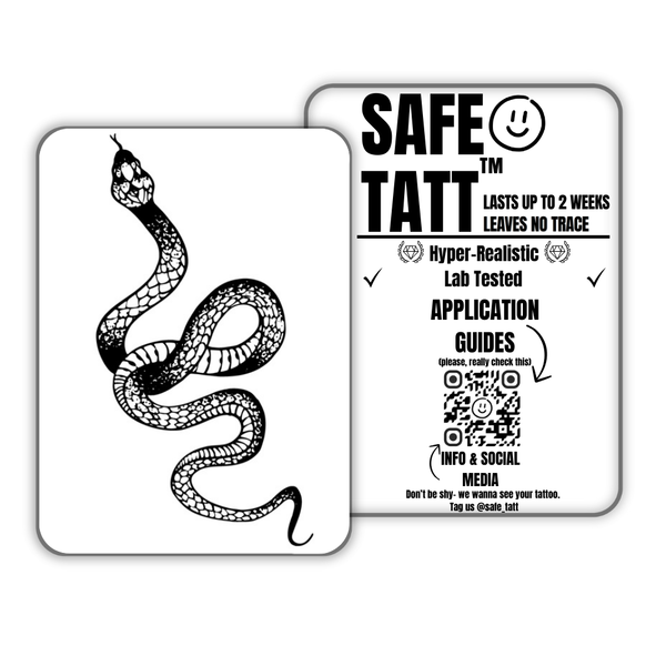 Coiled Venom semi-permanent tattoo by SafeTatt