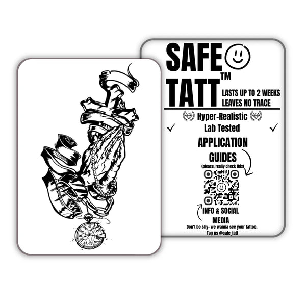 Sacred Time semi-permanent tattoo by SafeTatt