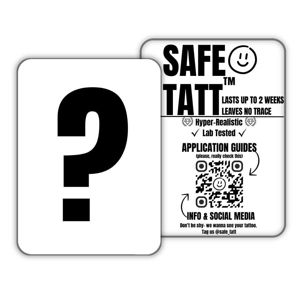 Random Medium Tatt semi-permanent tattoo by SafeTatt