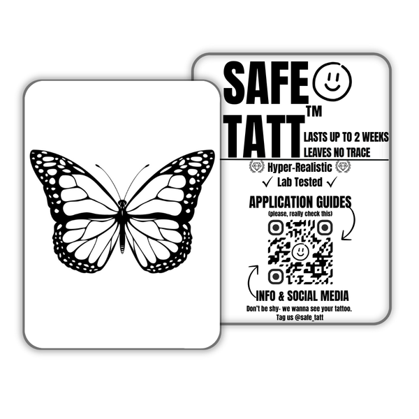 Monarch Butterfly semi-permanent tattoo by SafeTatt