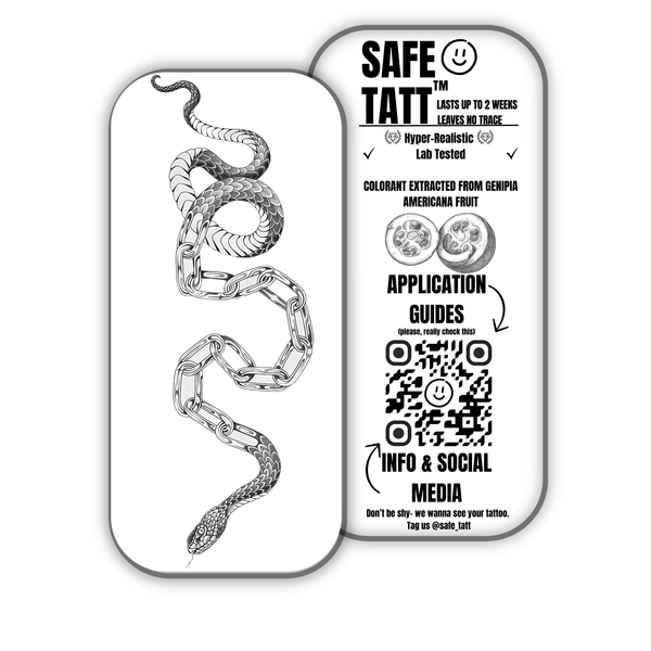 CHAINED semi-permanent tattoo by SafeTatt