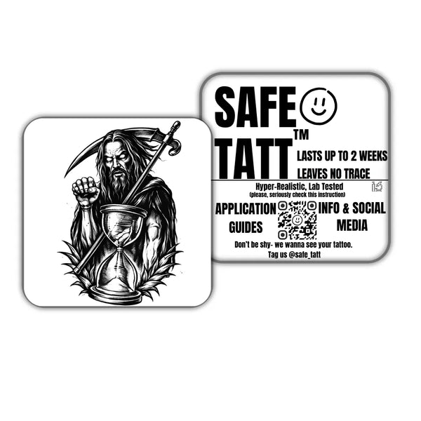 Reaper of Time semi-permanent tattoo by SafeTatt