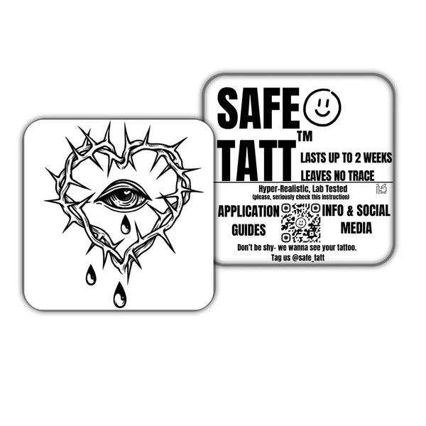 Thorn-Heart semi-permanent tattoo by SafeTatt