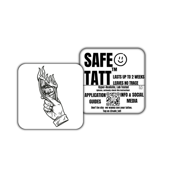 The Burning Hundred semi-permanent tattoo by SafeTatt