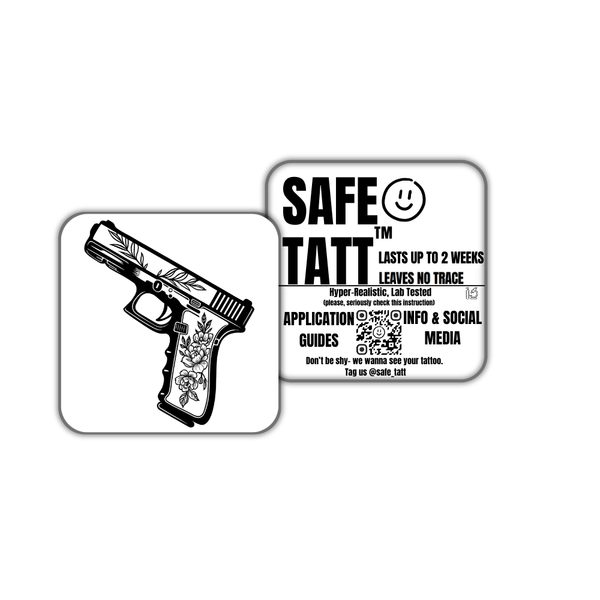 Weapon of Beauty semi-permanent tattoo by SafeTatt