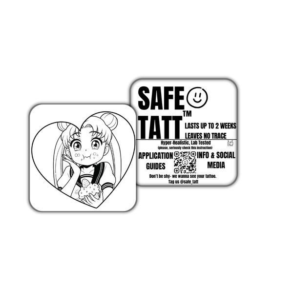Anime Snack semi-permanent tattoo by SafeTatt