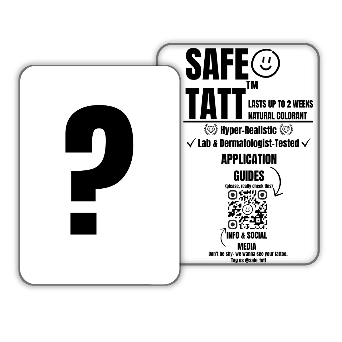 Random Big Tatt semi-permanent tattoo by SafeTatt