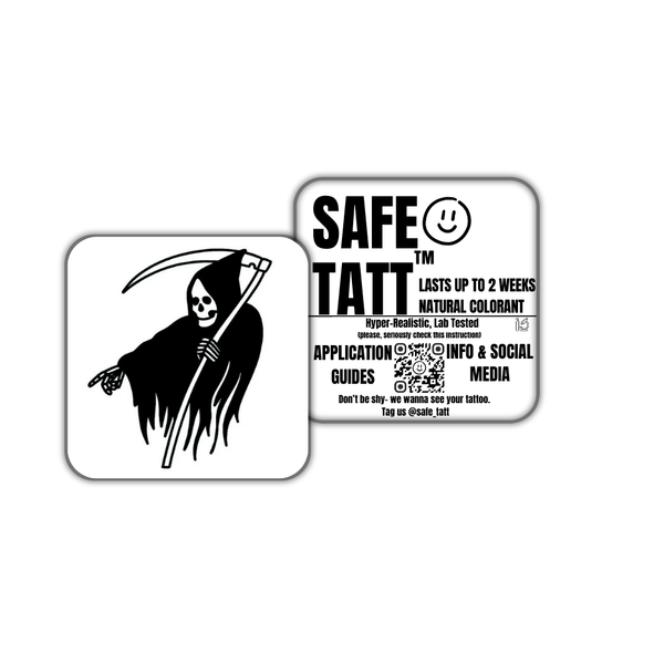Grim Reaper semi-permanent tattoo by SafeTatt