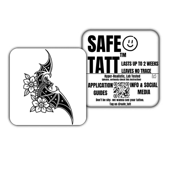 Bat semi-permanent tattoo by SafeTatt