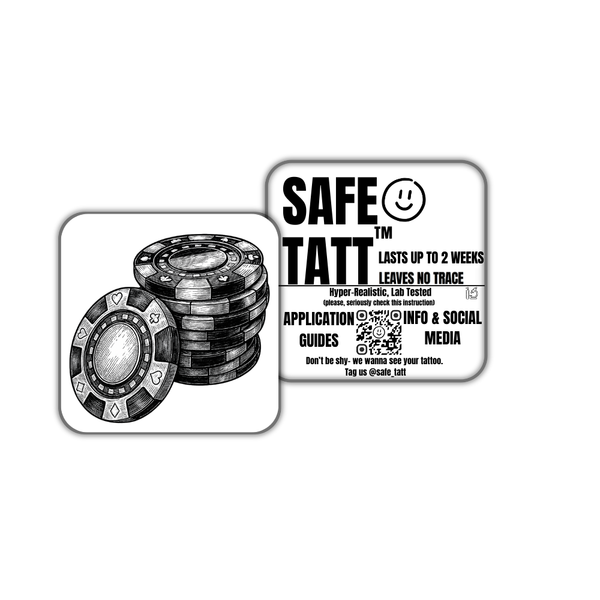 Life Tokens semi-permanent tattoo by SafeTatt