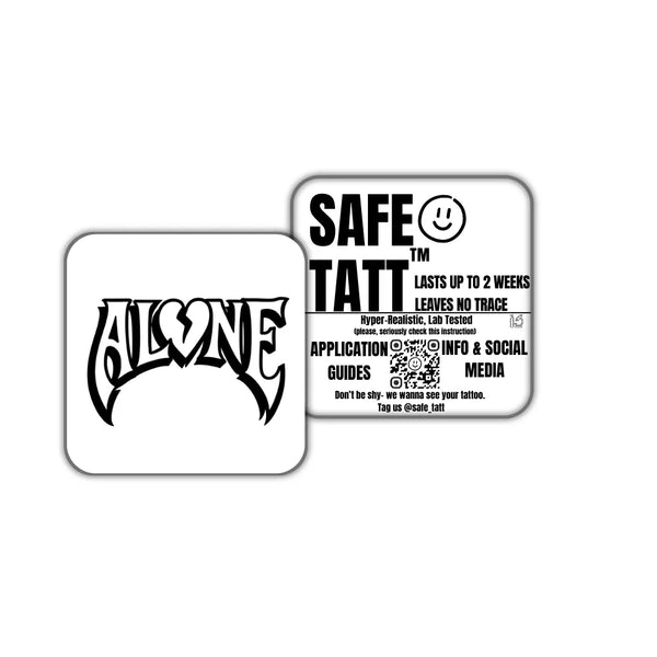 Alone Mark semi-permanent tattoo by SafeTatt