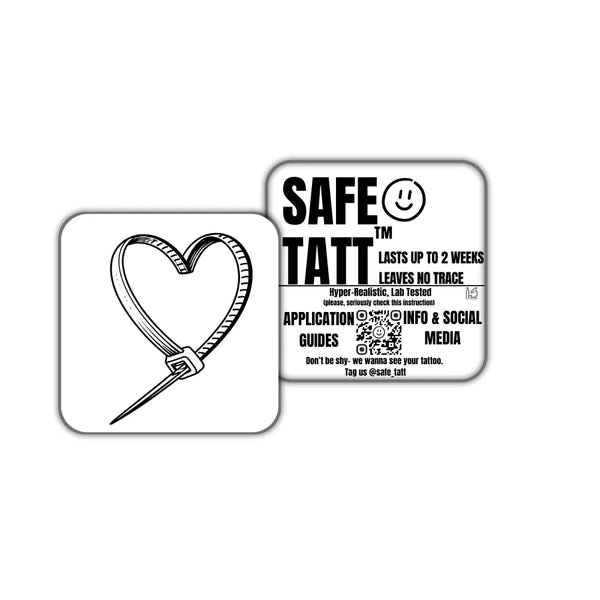 Heart Measure semi-permanent tattoo by SafeTatt