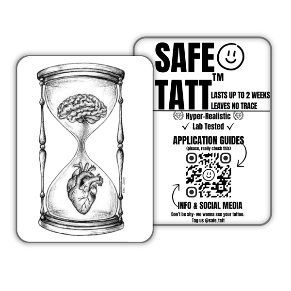 Mind Over Heart semi-permanent tattoo by SafeTatt