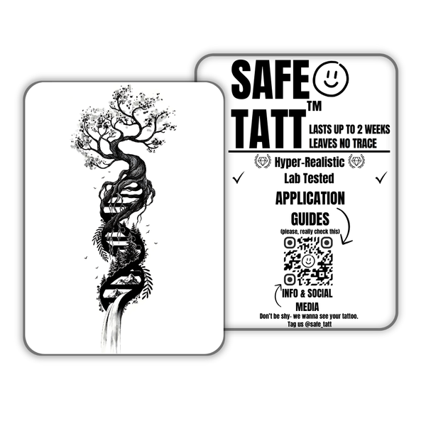 DNA of Nature semi-permanent tattoo by SafeTatt
