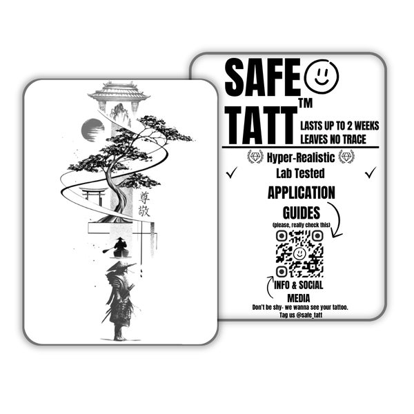 Samurai Respect semi-permanent tattoo by SafeTatt