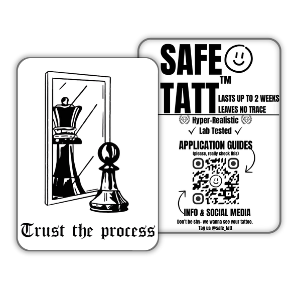Trust the Process semi-permanent tattoo by SafeTatt