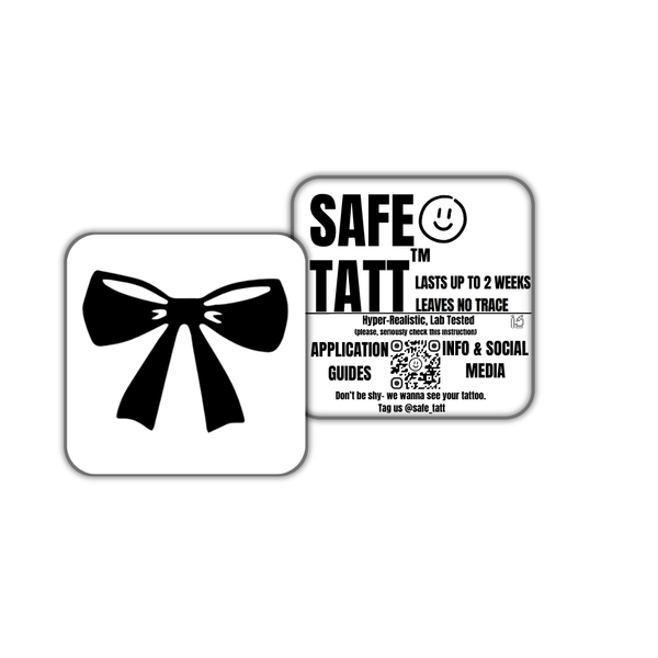 Ribbons & Grace semi-permanent tattoo by SafeTatt